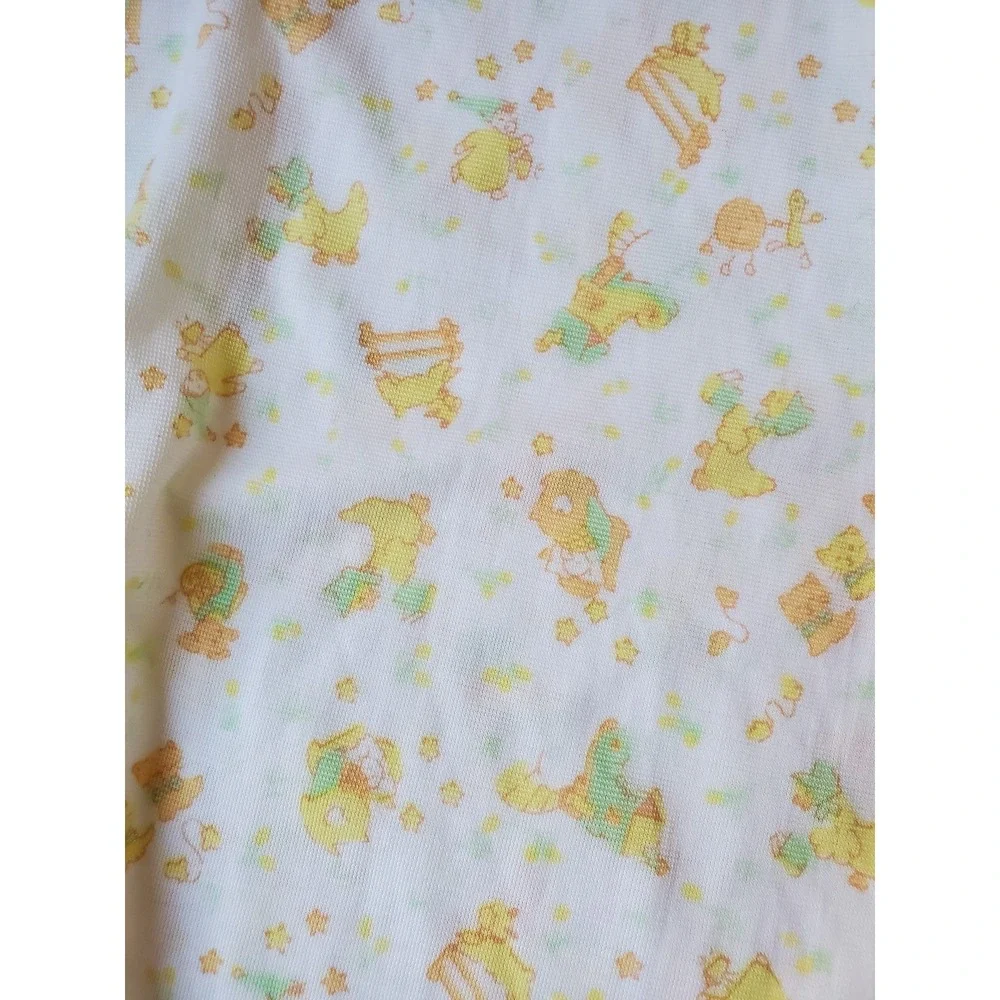 Vintage Carter's Baby Newborn Layette Sleep Gown Yellow Animals Duck Lamb Cat‎